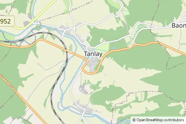 Mapa Tanlay