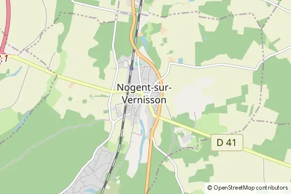 Mapa Nogent-sur-Vernisson