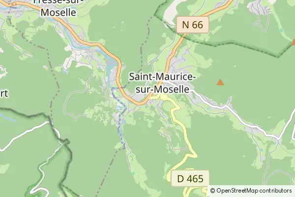 Mapa Saint-Maurice-sur-Moselle