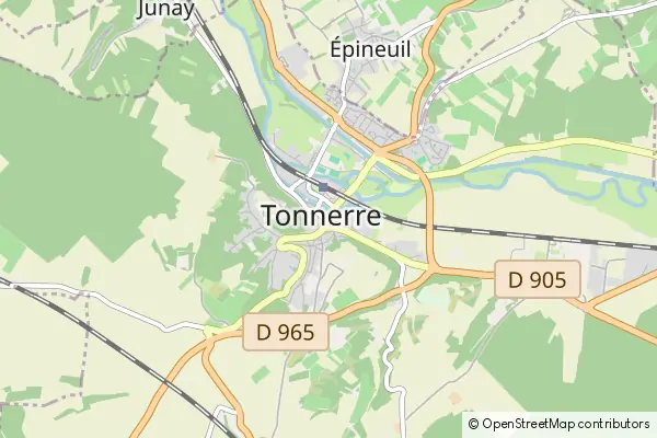 Mapa Tonnerre