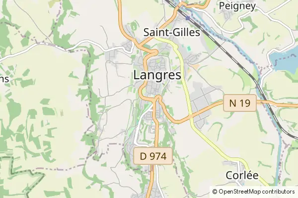 Mapa Langres