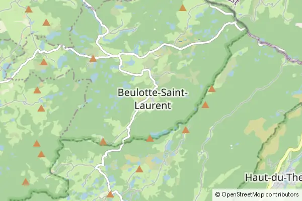 Mapa Beulotte-Saint-Laurent