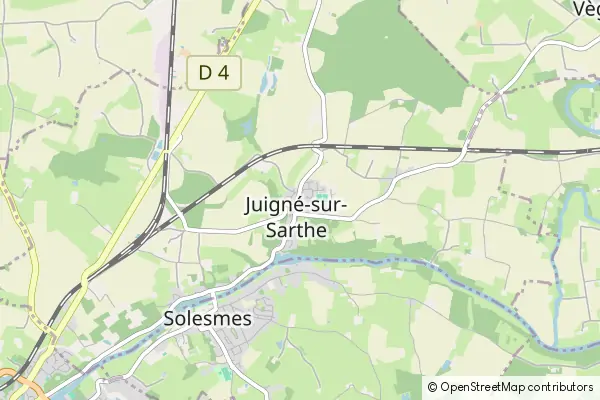 Mapa Juigné-sur-Sarthe