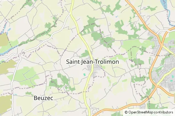 Mapa Saint-Jean-Trolimon