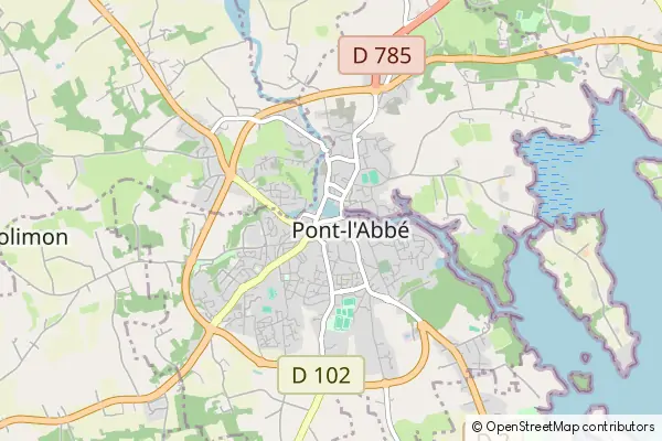 Mapa Pont-l'Abbé