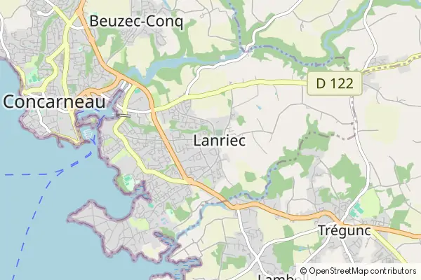 Mapa Concarneau