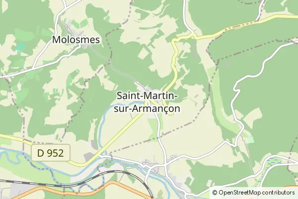 Mapa Saint-Martin-sur-Armançon