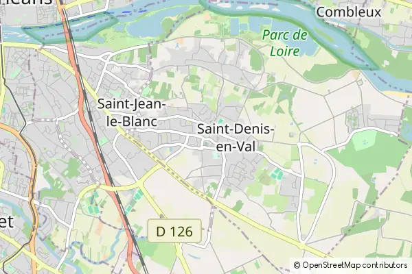 Mapa Saint-Denis-en-Val