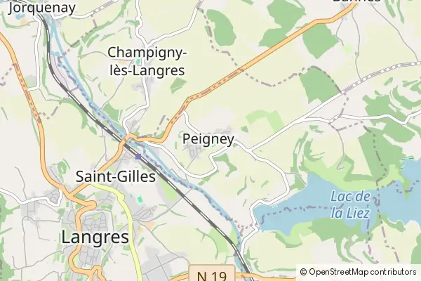 Mapa Peigney