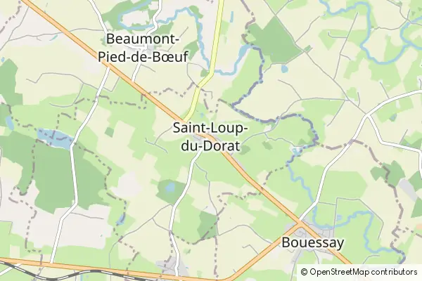 Mapa Saint-Loup-du-Dorat