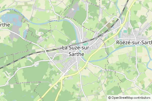 Mapa La Suze-sur-Sarthe