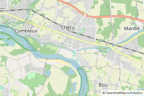 Mapa Chécy