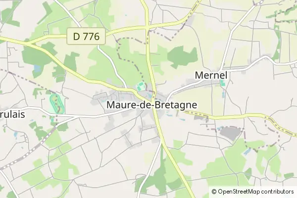 Mapa Maure-de-Bretagne