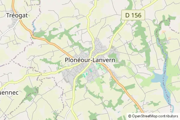 Mapa Plonéour-Lanvern