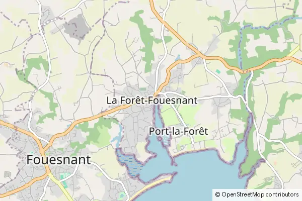 Mapa Forêt-Fouesnant