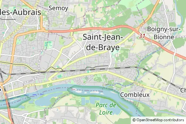 Mapa Saint-Jean-de-Braye