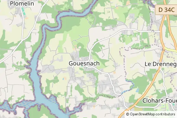 Mapa Gouesnach