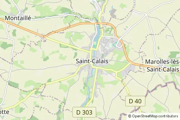 Mapa Saint-Calais