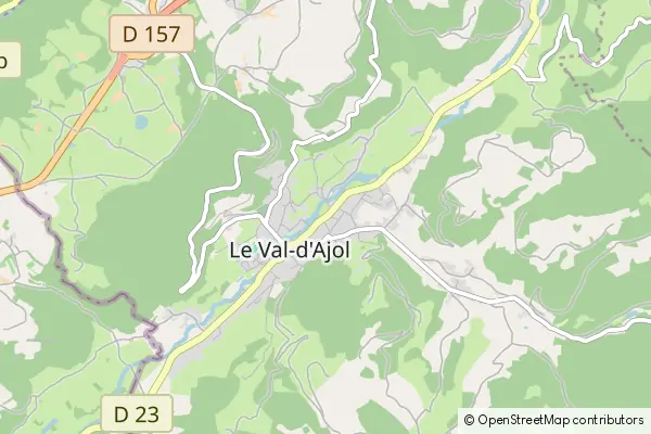 Mapa Le Val-d'Ajol