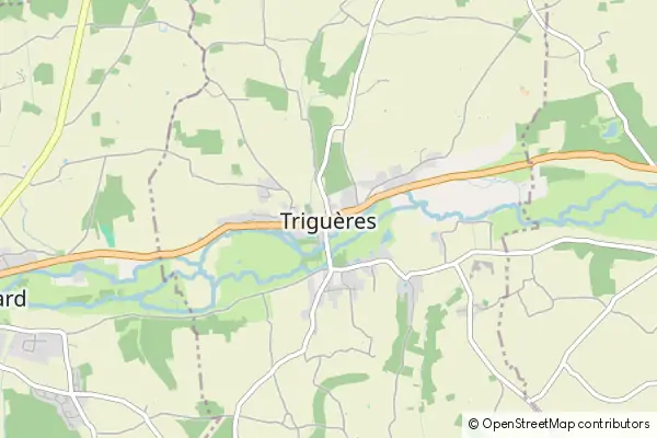 Mapa Triguères