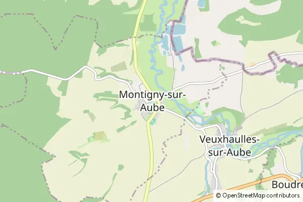 Mapa Montigny-sur-Aube