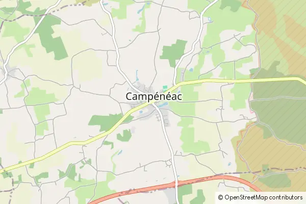 Mapa Campénéac