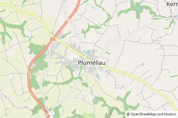 Mapa Pluméliau