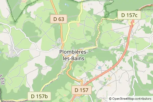 Mapa Plombieres les Bains