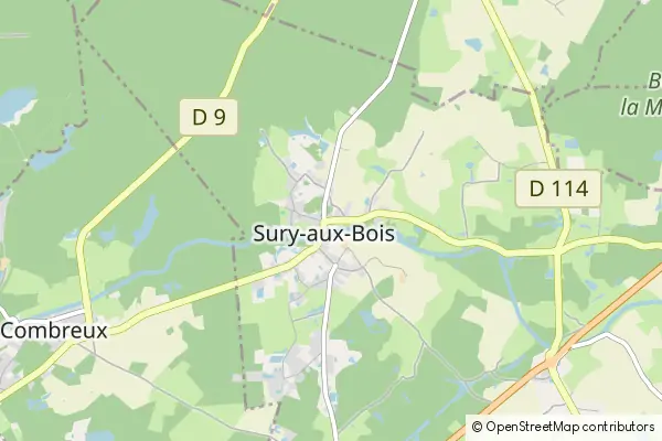 Mapa Sury-aux-Bois