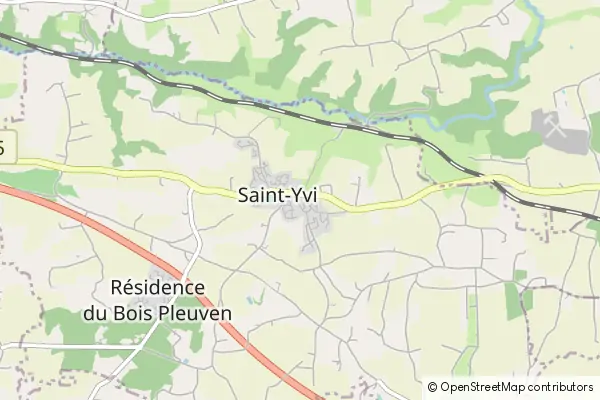 Mapa Saint-Yvy