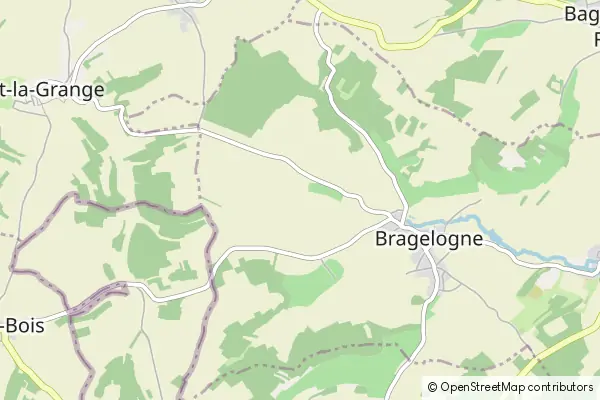 Mapa Bragelogne-Beauvoir