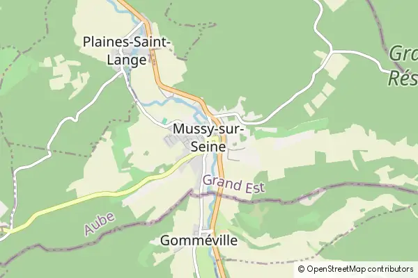 Mapa Mussy-sur-Seine