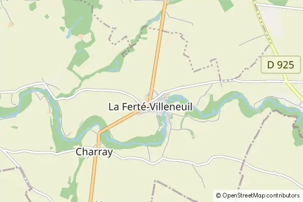 Mapa La Ferte Villeneuil