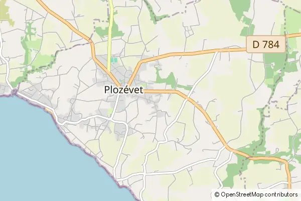 Mapa Plozévet