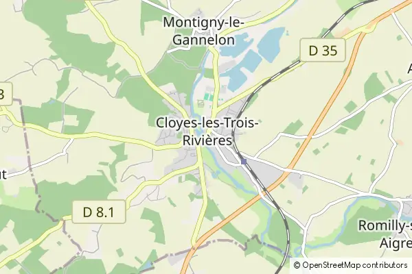 Mapa Cloyes-sur-le-Loir