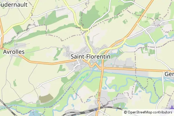 Mapa Saint-Florentin