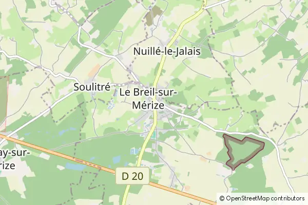 Mapa Le Breil-sur-Mérize