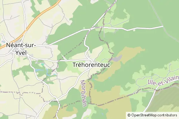 Mapa Tréhorenteuc