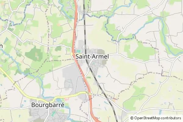 Mapa Saint-Armel