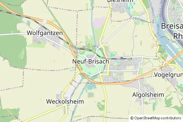 Mapa Neuf-Brisach