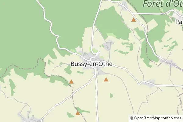 Mapa Bussy-en-Othe