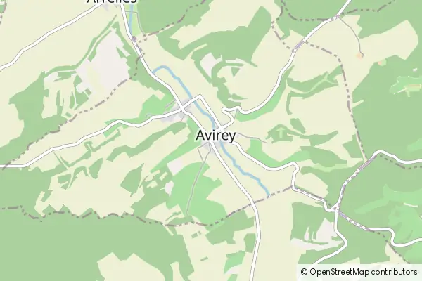 Mapa Avirey-Lingey