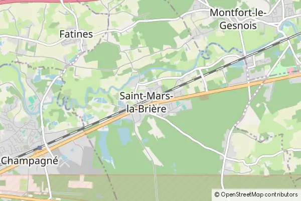 Mapa Saint-Mars-la-Brière