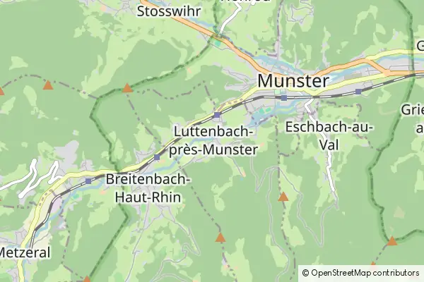 Mapa Luttenbach-près-Munster