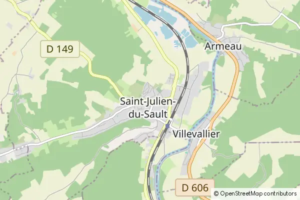 Mapa Saint-Julien-du-Sault