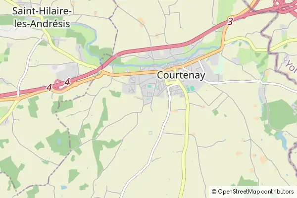 Mapa Courtenay