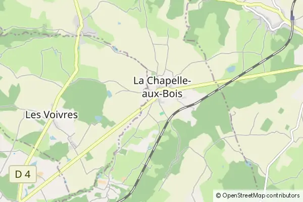 Mapa La Chapelle-aux-Bois