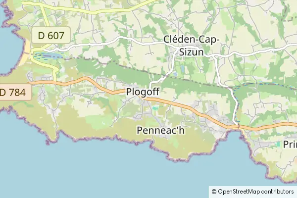 Mapa Plogoff