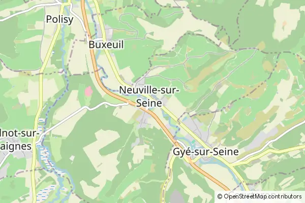 Mapa Neuville-sur-Seine