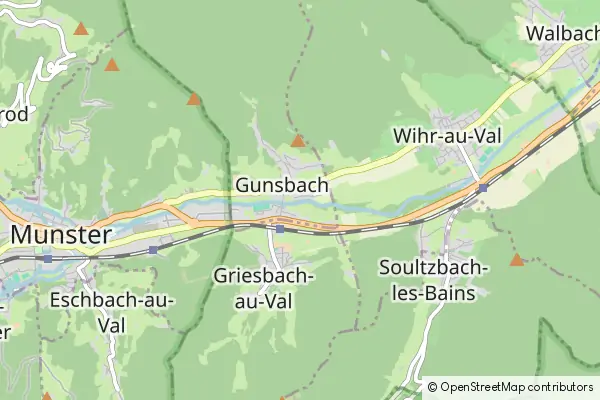 Mapa Gunsbach